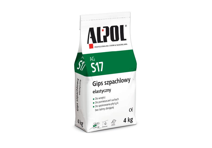 Zdjęcie: Gips szpachlowy elastyczny 4 kg AGS17 ALPOL