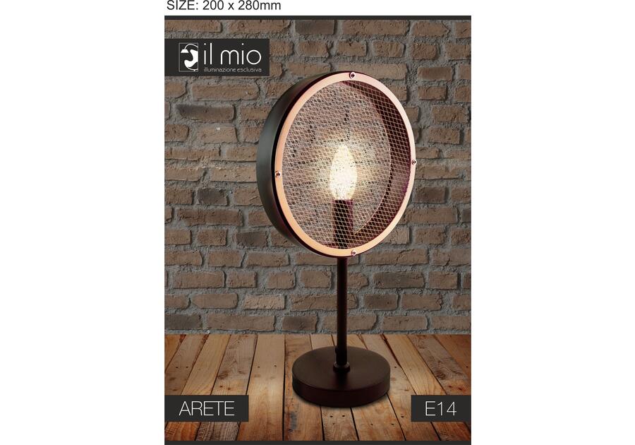 Zdjęcie: Lampa stołowa Arete czarna metal E14 IL MIO