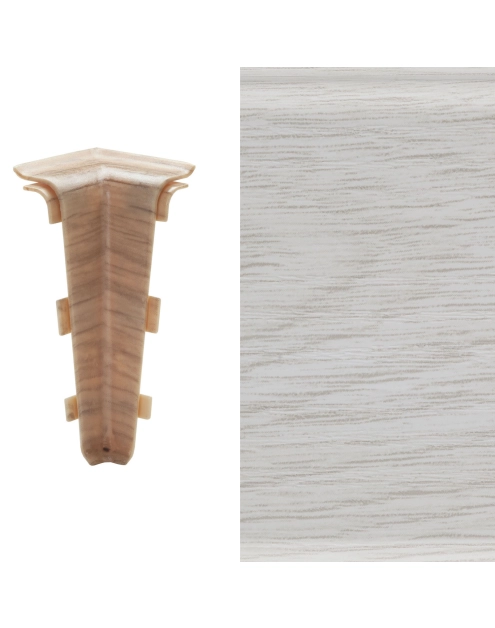 Zdjęcie: Narożnik wewnętrzny do listwy Lars 1 szt. śnieżny jesion ARBITON