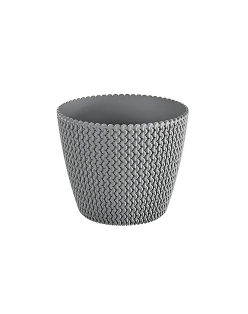 Zdjęcie: Doniczka Splofy szary kamienny 22 cm PROSPERPLAST