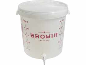 Pojemnik fermentacyjny 30 L z pokrywką i kranem BROWIN
