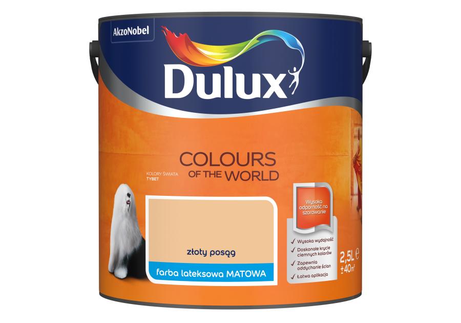 Zdjęcie: Farba do wnętrz Kolory Świata 2,5 L złoty posąg DULUX