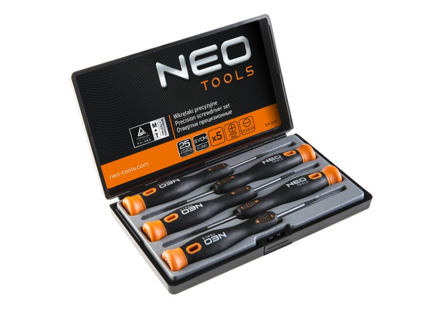 Zdjęcie: Wkrętaki precyzyjne, zestaw 5 sztuk, SvCm NEO
