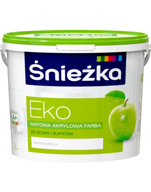 Zdjęcie: Farba EKO biały 3L ŚNIEŻKA