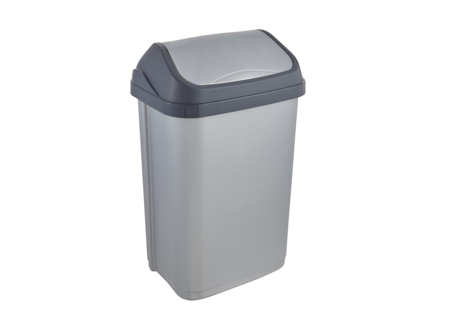Zdjęcie: Kosz na śmieci z obrotową pokrywą swantje 25 L srebrny KEEEPER