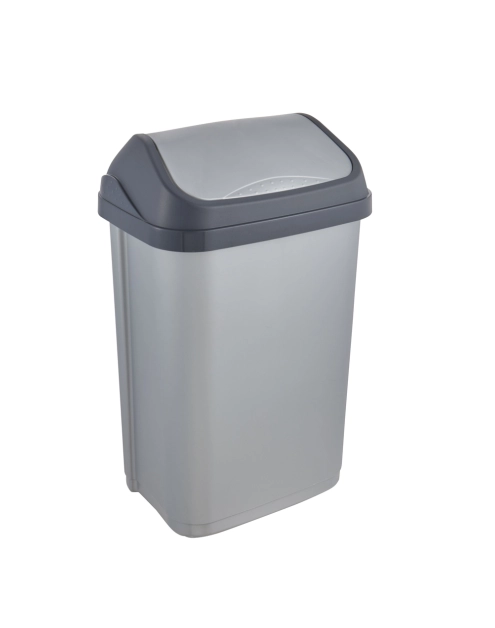 Zdjęcie: Kosz na śmieci z obrotową pokrywą swantje 25 L srebrny KEEEPER
