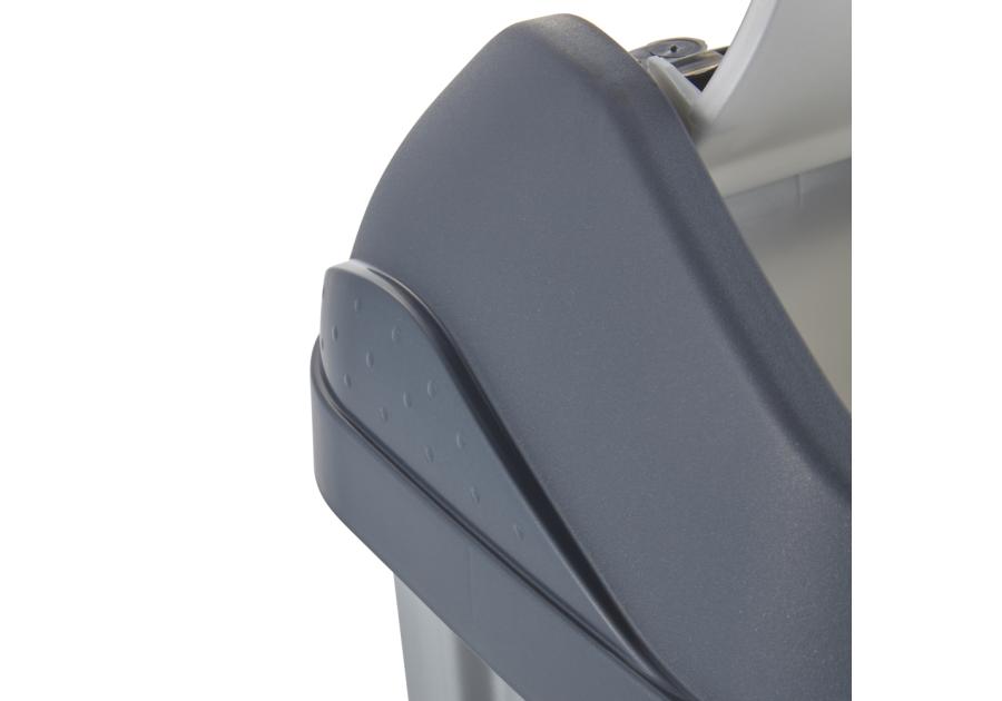 Zdjęcie: Kosz na śmieci z obrotową pokrywą swantje 25 L srebrny KEEEPER