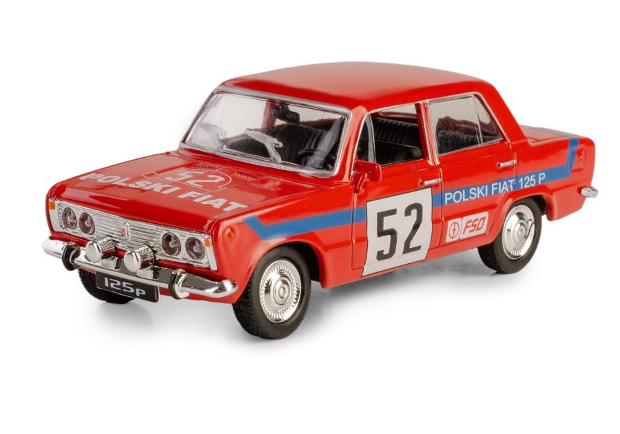 Zdjęcie: Model metalowy Prl Fiat 125P Rally Fh02A czerwony DAFFI