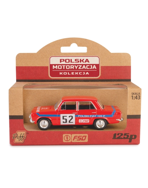 Zdjęcie: Model metalowy Prl Fiat 125P Rally Fh02A czerwony DAFFI