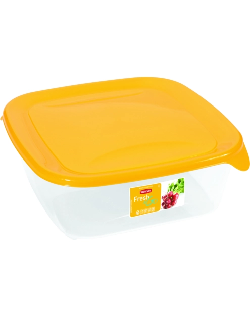 Zdjęcie: Pojemnik kwadratowy 0,8 L żółty GALICJA