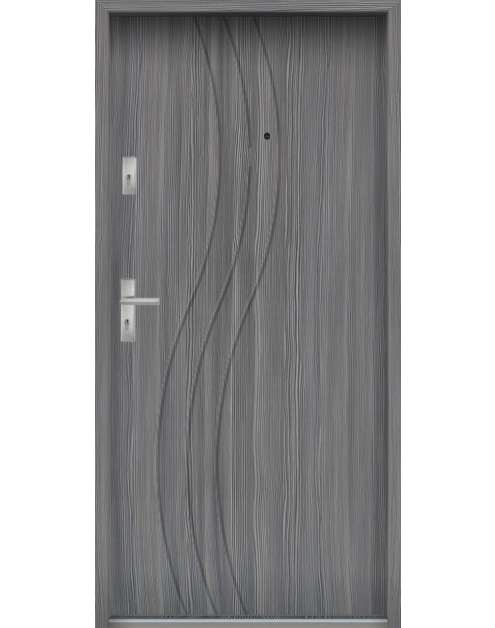 Zdjęcie: Drzwi wejściowe do mieszkań Bastion N-07 Mokka 80 cm prawe ODO KR CENTER