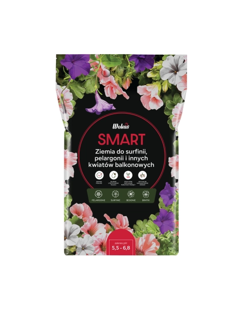 Zdjęcie: Ziemia do kwiatów balkonowych 10 L WOKAS SMART