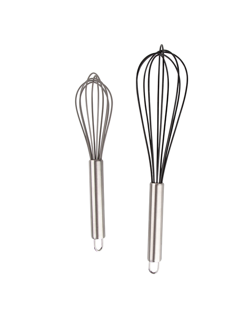 Zdjęcie: Trzepaczki metalowe z silikonowym wykończeniem komplet 2 sztuki ALTOMDESIGN
