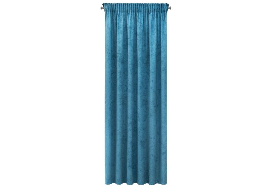 Zdjęcie: Zasłona gotowa Anisa na taśmie 140x270 cm turkusowy EUROFIRANY