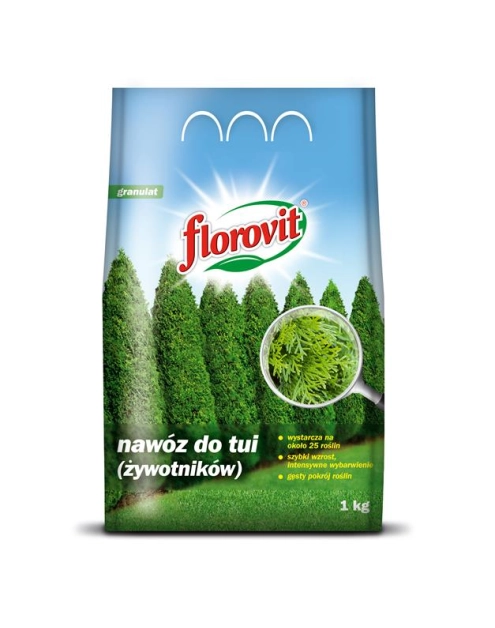 Zdjęcie: Nawóz do tui (żywotników) worek 1 kg FLOROVIT