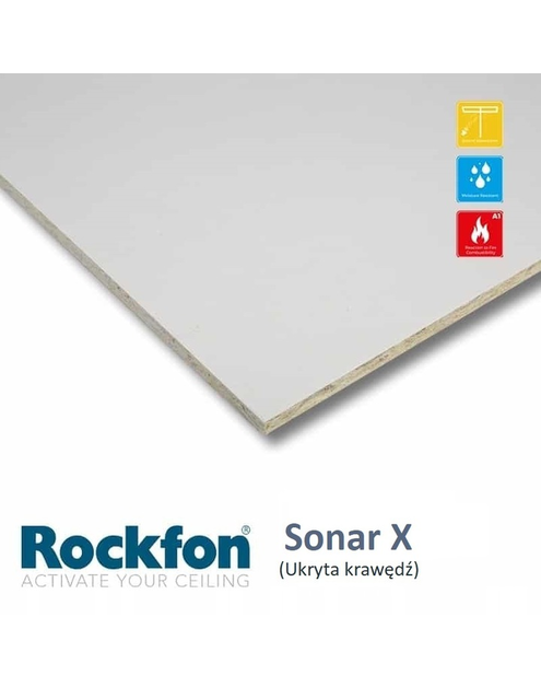 Zdjęcie: Płytka sufitowa Sonar X 600x600x22 mm ROCKFON