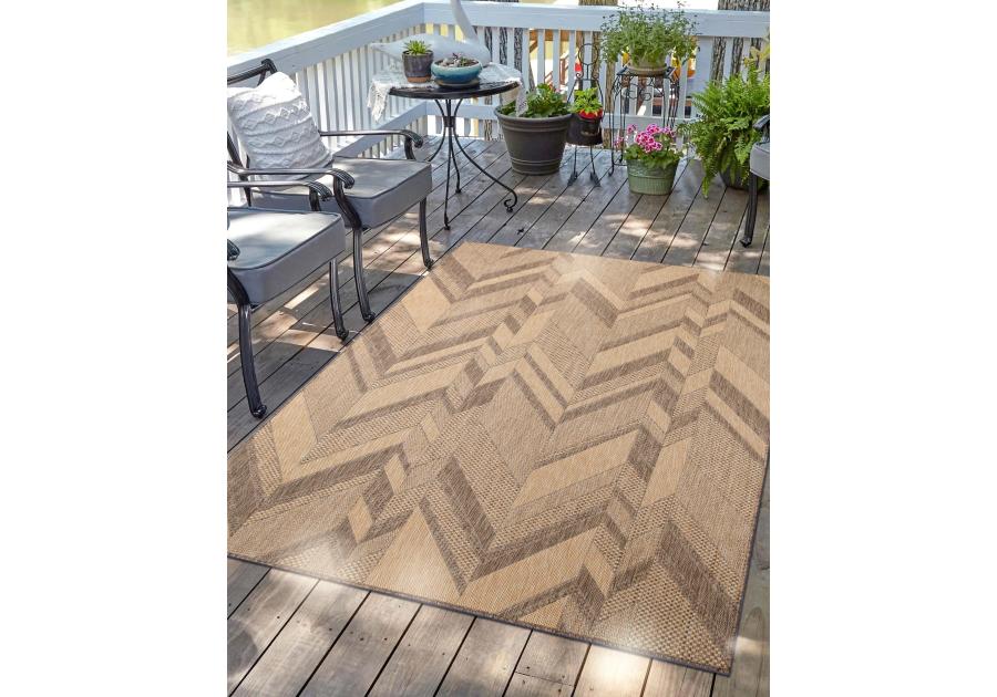 Zdjęcie: Dywan outdoor 120x170 cm Panama 8472 chevron INDAVO