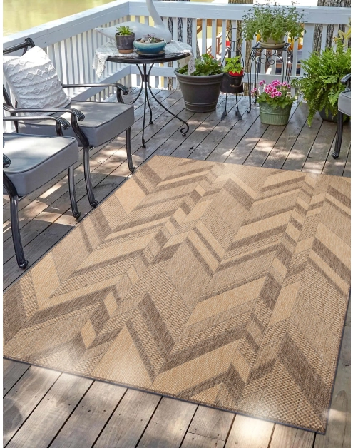 Zdjęcie: Dywan outdoor 120x170 cm Panama 8472 chevron INDAVO