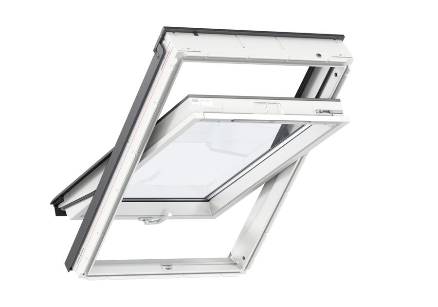 Zdjęcie: Okno GLU 0051B drewniano-poliuretanowe otwierane od dołu, 94x140 VELUX