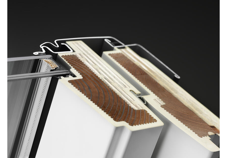 Zdjęcie: Okno GLU 0051B drewniano-poliuretanowe otwierane od dołu, 94x140 VELUX