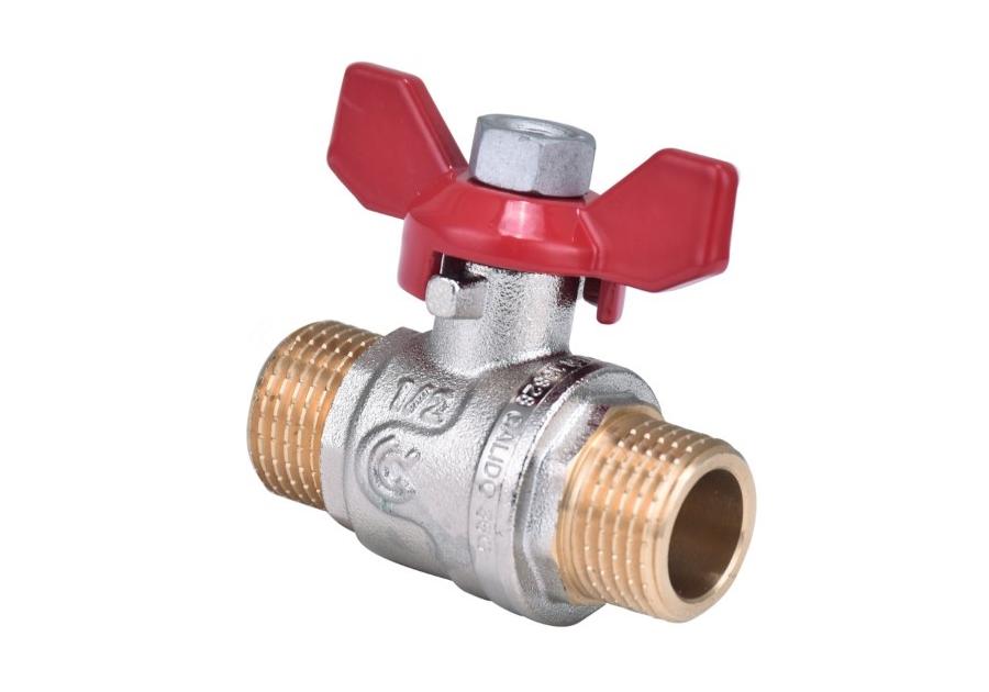 Zdjęcie: Zawór kulowy z/z 1/2" z motylkiem CALIDO