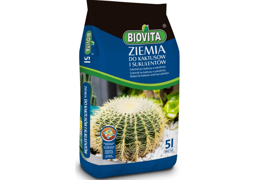 Zdjęcie: Ziemia do kaktusów 5 L BIOVITA
