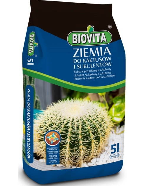 Zdjęcie: Ziemia do kaktusów 5 L BIOVITA