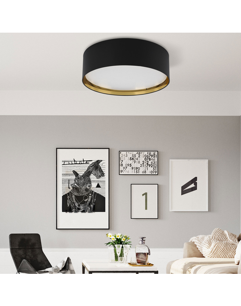 Zdjęcie: Lampa sufitowa Bilbao 600 black/gold 4 pł 3432 TK LIGHTING