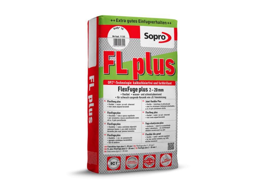 Zdjęcie: Fuga elastyczna FL Plus biały 15 kg SOPRO