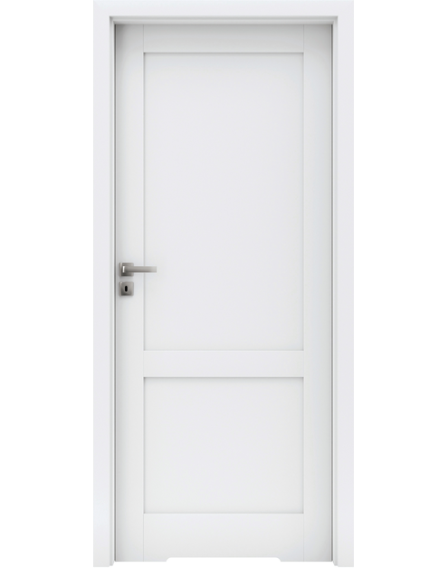 Zdjęcie: Drzwi wewnętrze Bianco Neve 1 modułowe z podcięciem wentylacyjnym wc INVADO