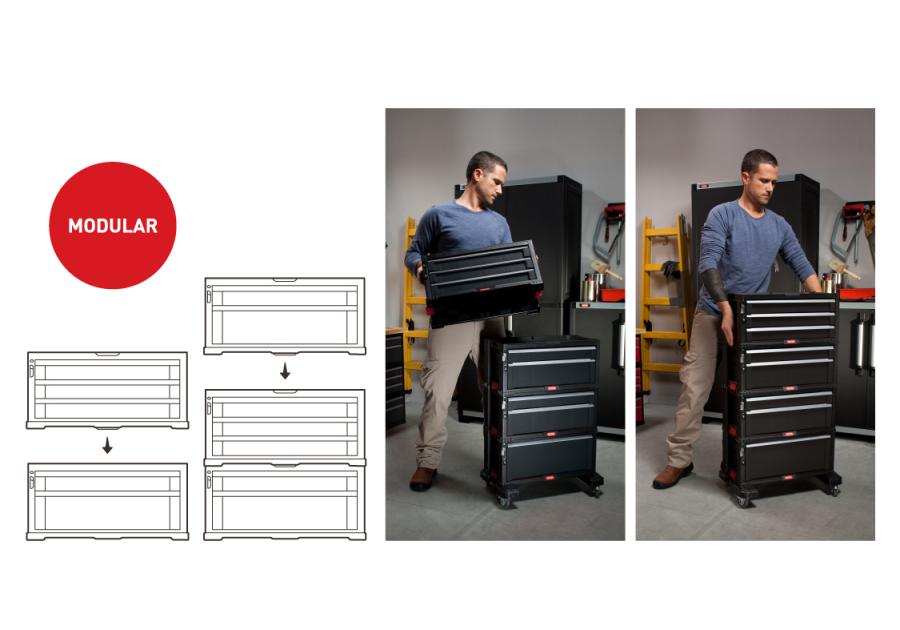 Zdjęcie: Regał 6 szufland 50,5 L Tool Chest KETER