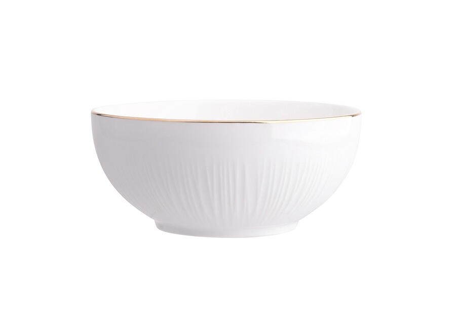 Zdjęcie: Miska Alessia Złota Linia 15,5 cm porcelana kremowa ALTOMDESIGN