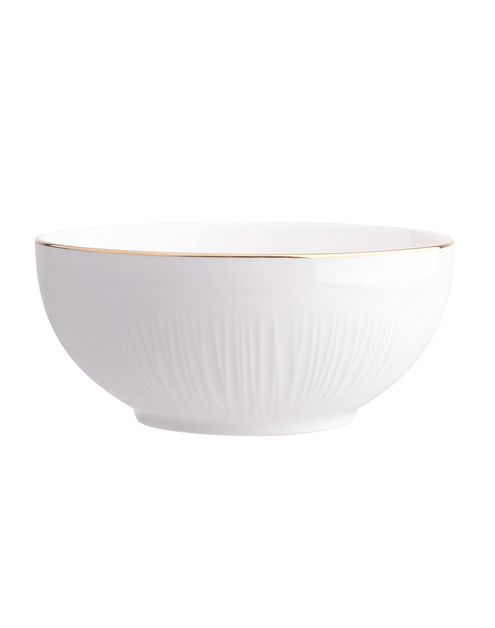 Zdjęcie: Miska Alessia Złota Linia 15,5 cm porcelana kremowa ALTOMDESIGN