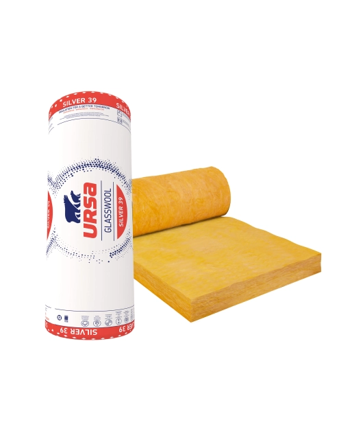 Zdjęcie: Szklana wełna mineralna Silver 39 gr. 80 mm URSA