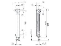 Zdjęcie: Element grzejnika G500F grafit D/1 lewy KFA