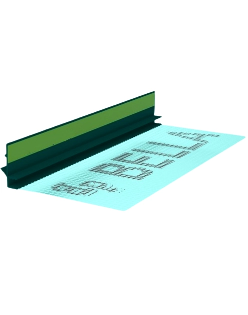 Zdjęcie: Listwa PVC BP13 Mini U L250 6/3 antracyt, z siatką i z uszczelką BELLA PLAST