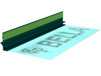 Zdjęcie: Listwa PVC BP13 Mini U L250 6/3 antracyt, z siatką i z uszczelką BELLA PLAST