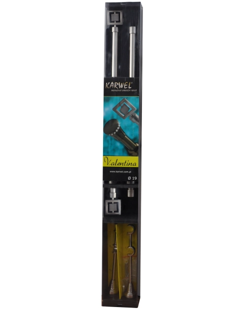 Zdjęcie: Karnisz podwójny Valentina fi 19 mm - 200 cm tubo satyna KARWEL