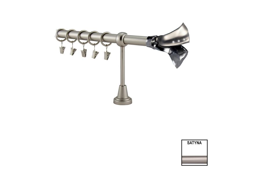 Zdjęcie: Karnisz pojedynczy Valentina fi 19 mm - 320 cm angelo ali satyna/chrom KARWEL