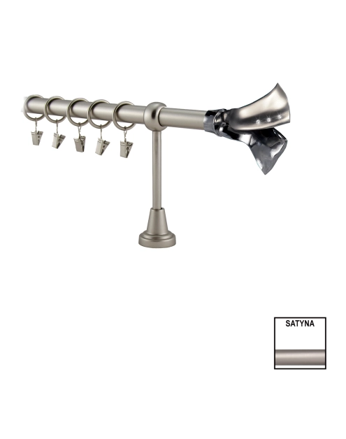 Zdjęcie: Karnisz pojedynczy Valentina fi 19 mm - 320 cm angelo ali satyna/chrom KARWEL