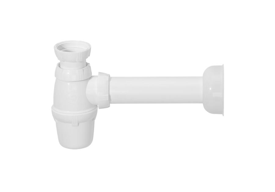 Zdjęcie: Syfon zlewozmywakowy pojedynczy butelkowy 1 1/2" x 40 mm bez spustu WIRQUIN SYFONY