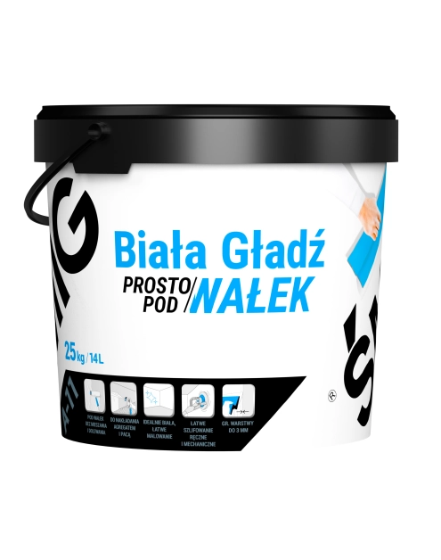 Zdjęcie: Gładź Prosto pod Wałek biała A-11 25 kg ŚMIG