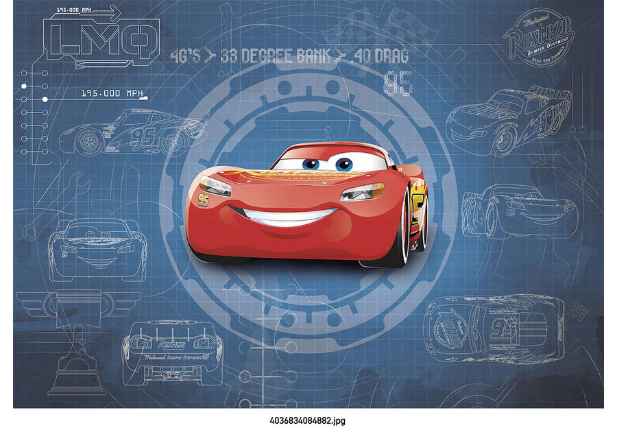 Zdjęcie: Fototapeta Cars3 Blueprint VENA