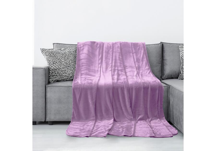 Zdjęcie: Koc Tyler lila 170x210 cm AMELIA HOME