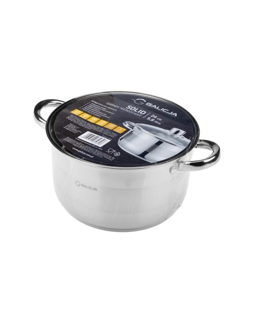 Zdjęcie: Garnek nierdzewny Solid 24 cm 5,8 L GALICJA