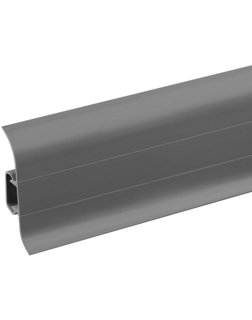 Zdjęcie: Listwa przypodłogowa PVC Premium Classic 22x59 mm; 2,20 m Szary Mat CEZAR