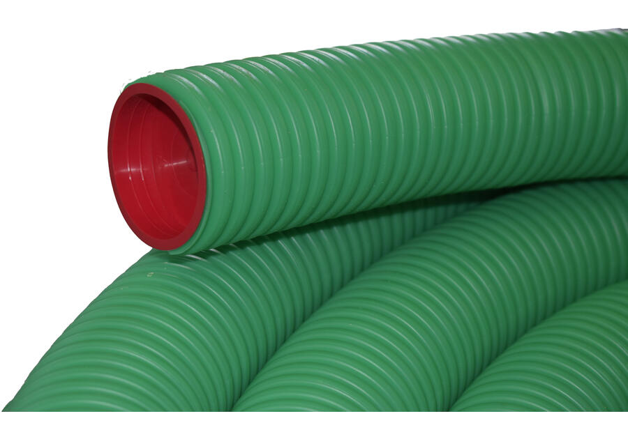 Zdjęcie: Kanał elastyczny powłoka antybakteryjna 75 mm - 50 mb zielony VENTS