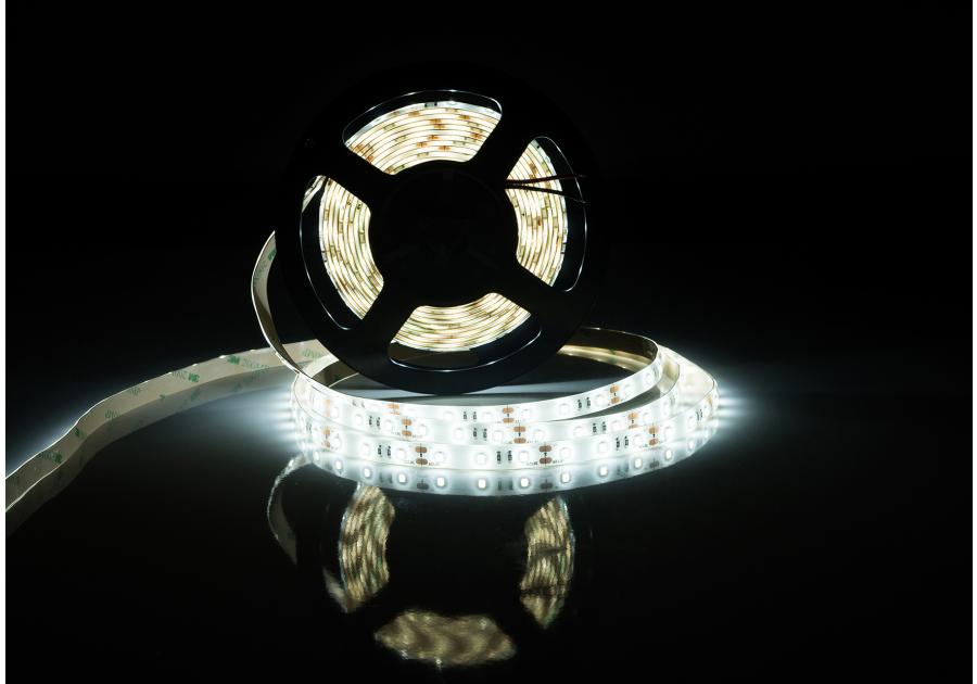 Zdjęcie: Taśma LED 50 m pro 12 V dioda 28x35 IP20 6 W/m zimna biała POLGAR