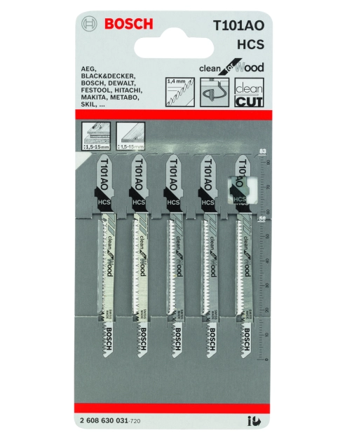 Zdjęcie: Brzeszczot do wyrzynarek Bosch T 101 AO Clean for Wood BOSCH