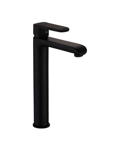 Zdjęcie: Wysoka bateria umywalkowa Siros czarna INVENA